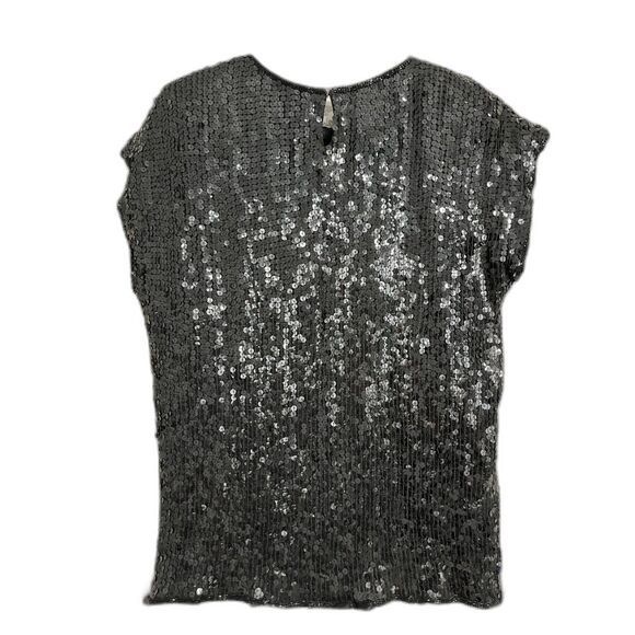 Giorgio Kauten Italian Designer McBling Vtg Sequin Blouse Stars Planets Balloons - Picture 2 of 11